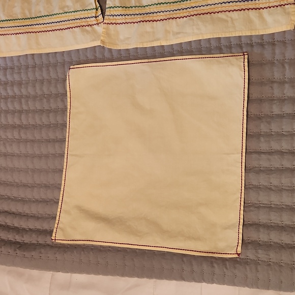 Yellow cotton vintage place mats and one napkin. - Picture 5 of 10
